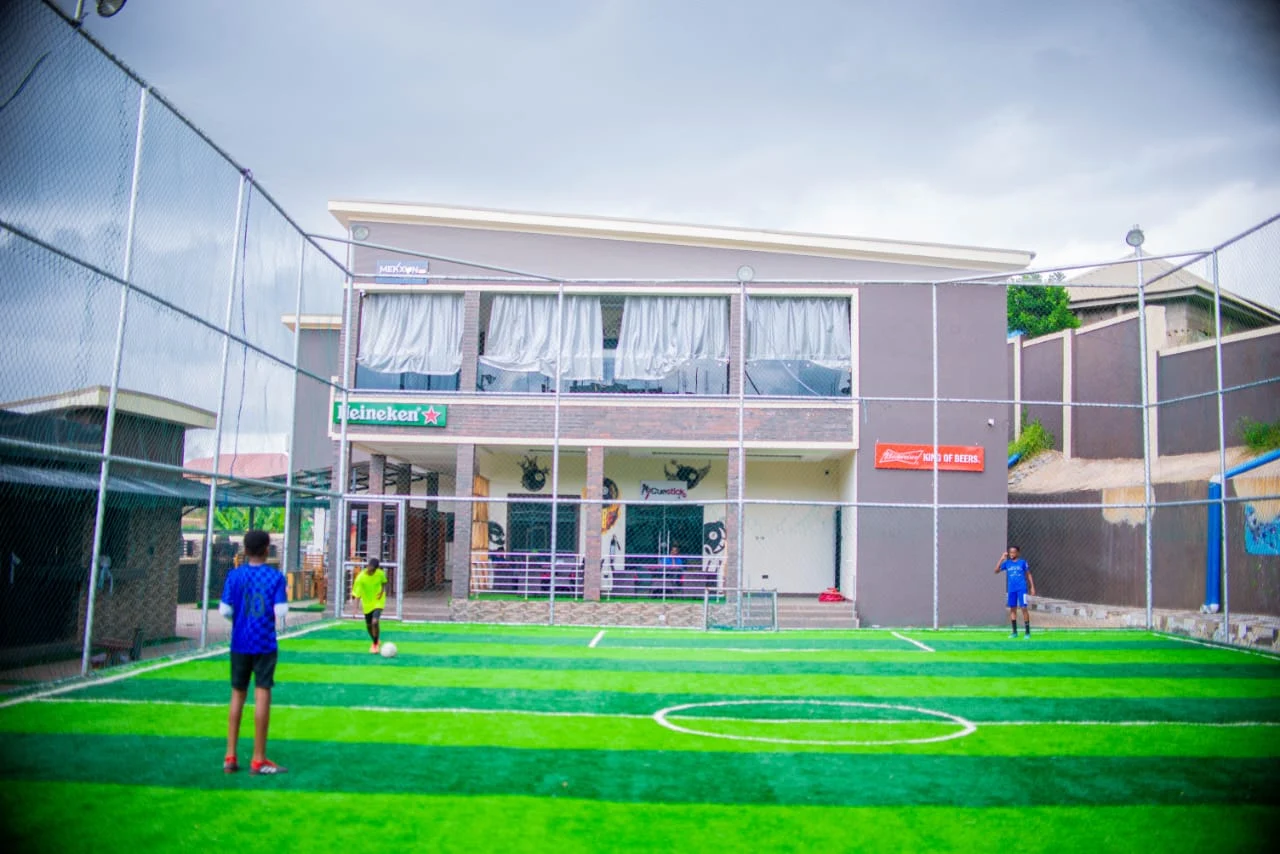 Football pitch at Wembley Arena Enugu